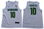 Men Jack Hoiberg Michigan State Spartans #10 Nike NCAA 2019-20 White Authentic College Stitched Basketball Jersey HX50Q20CQ